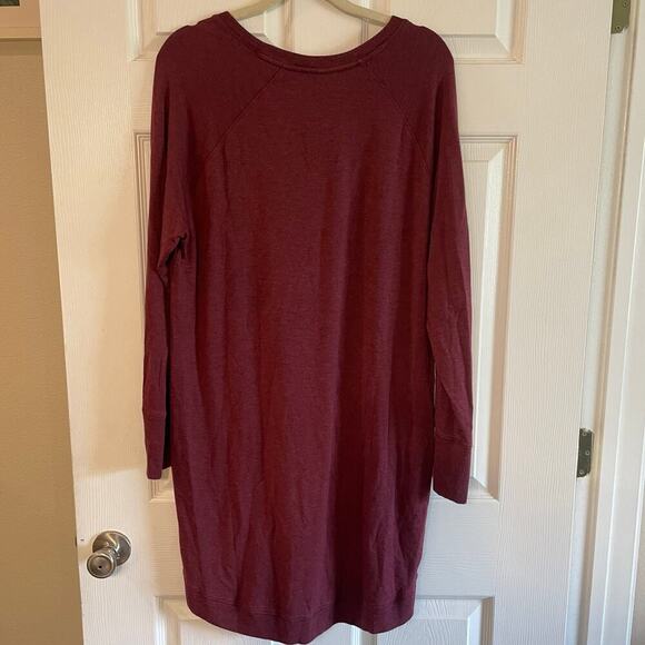 Athleta Mindset Sweatshirt Dress Womens Curved Hem Modal *Estimated Size Large* - Picture 2 of 12